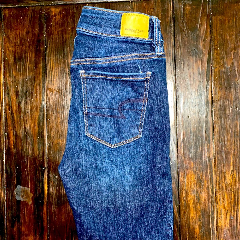 American Eagle Super Super Stretch Skinny jeans.